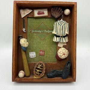 Vintage Russ Baseball Photo Frame Boys Or Girls 3D Frame 4 X 6 Photo